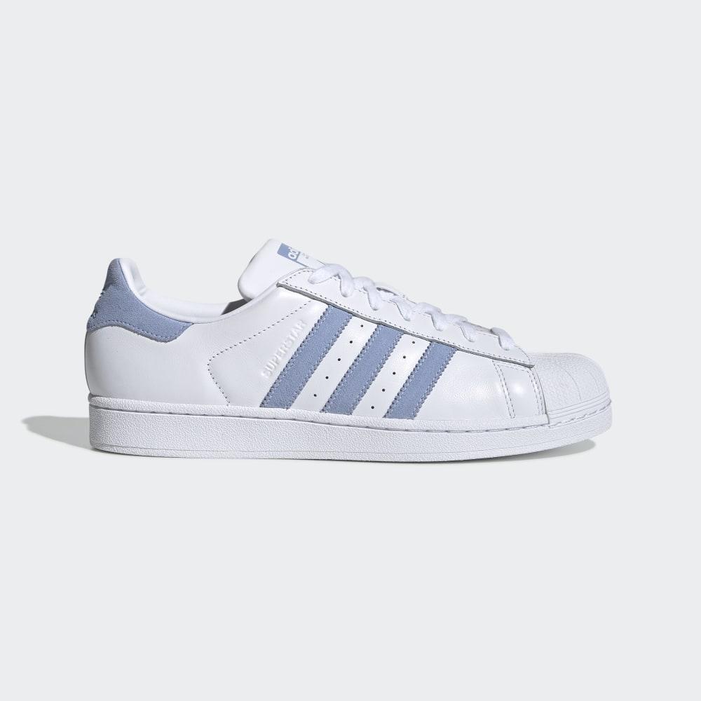 Adidas Men's Superstar Shell Toe Originals Shoes White/Blue Ireland EF9239